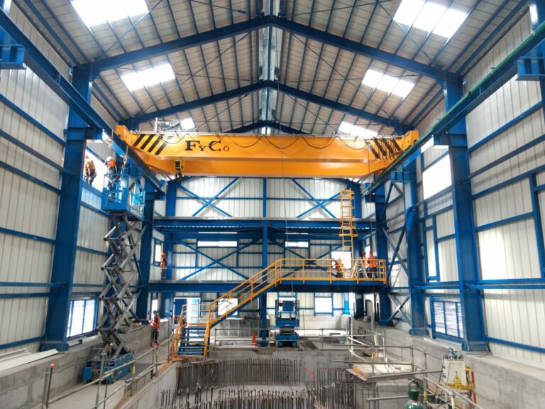 Nave industrial fabricada por FyCo para Cobra — estructuras metálicas Perú