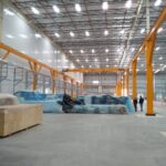 Estructura portante con grúa puente de 5 t fabricada por FyCo para Duraplast, Lima